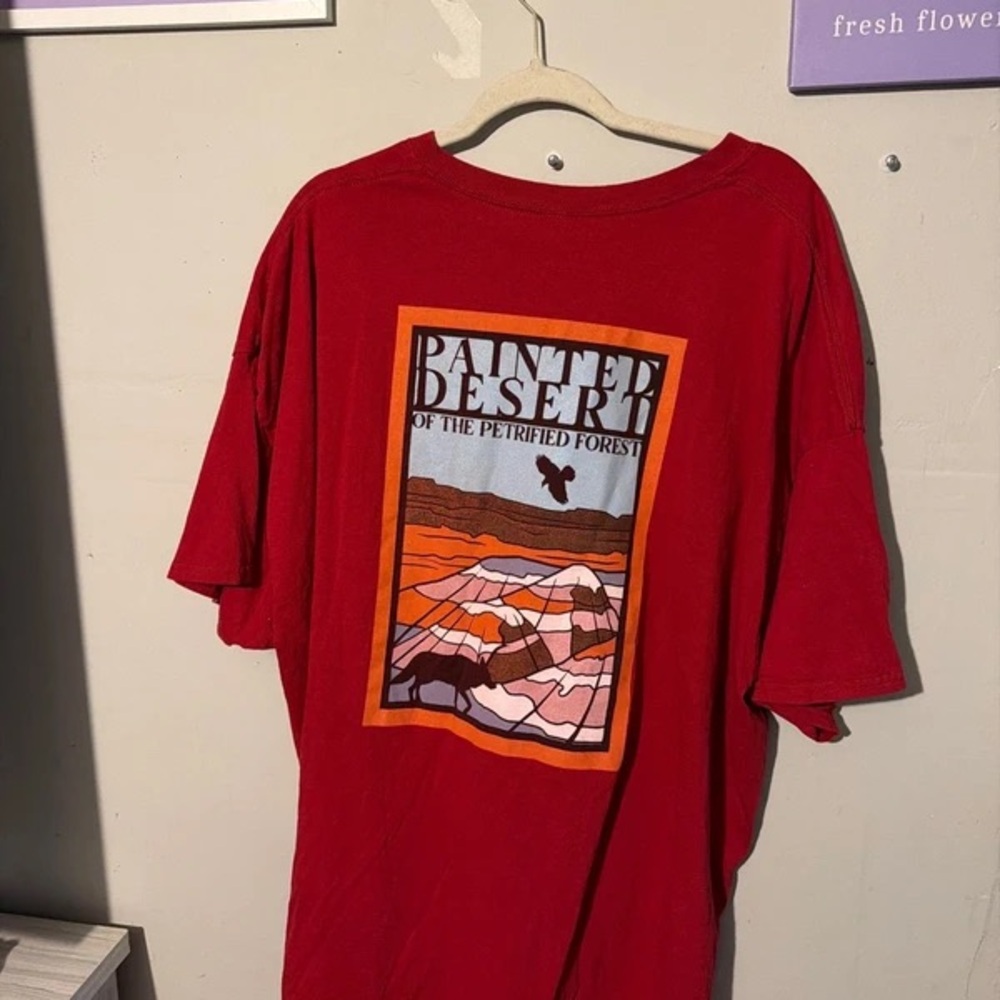 Gildan Red Painted Desert Graphic Tee